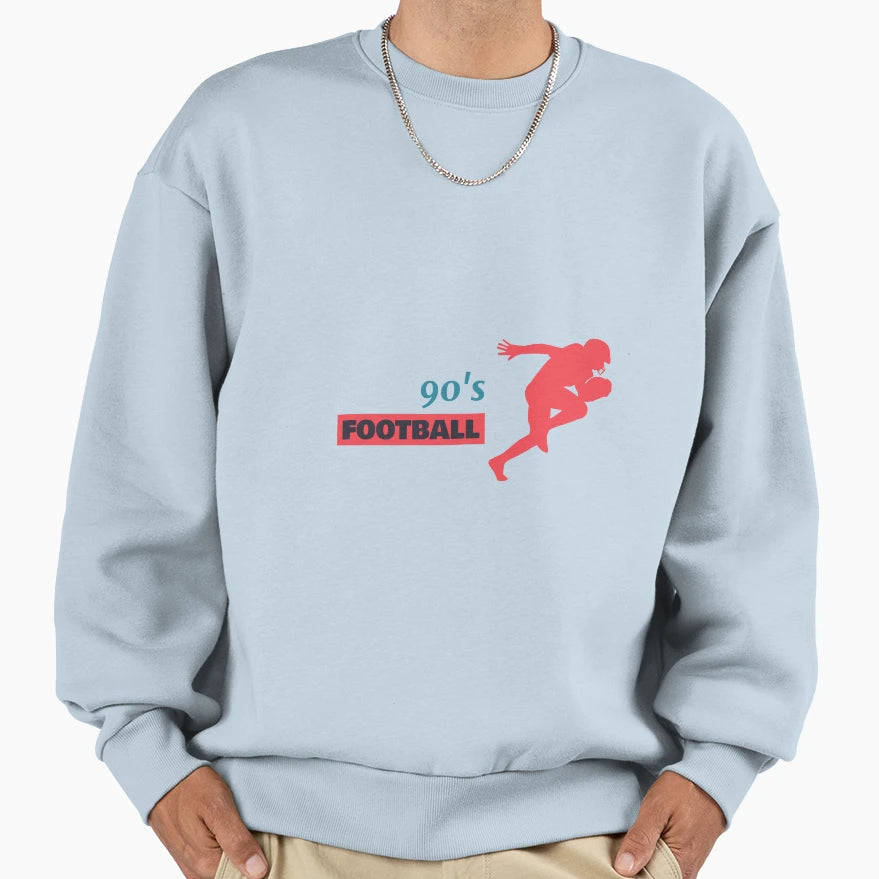 90S Football Heritage Sweatshirt - Streetwear Style Unisex - T-Shirt, Sweatshirt, Hoodie