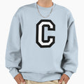 Letter C Two Color Sweatshirt - Unique Graphic Unisex - T-Shirt, Sweatshirt, Hoodie