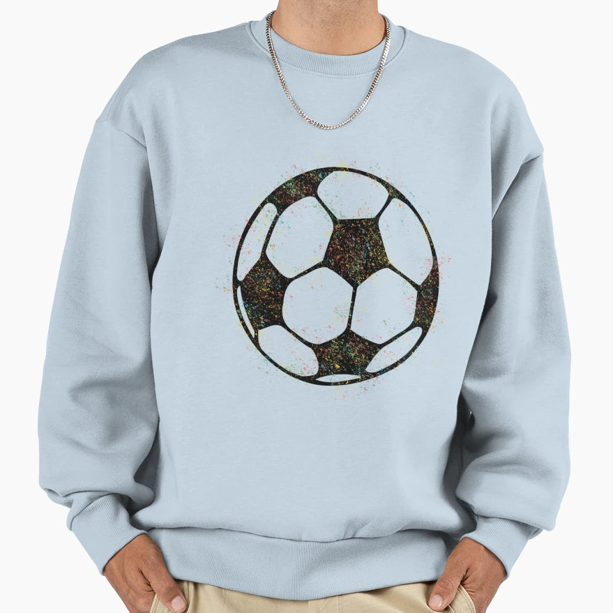 Multi Colour Football Sweatshirt - Unique Graphic Men Women - T-Shirt, Sweatshirt, Hoodie