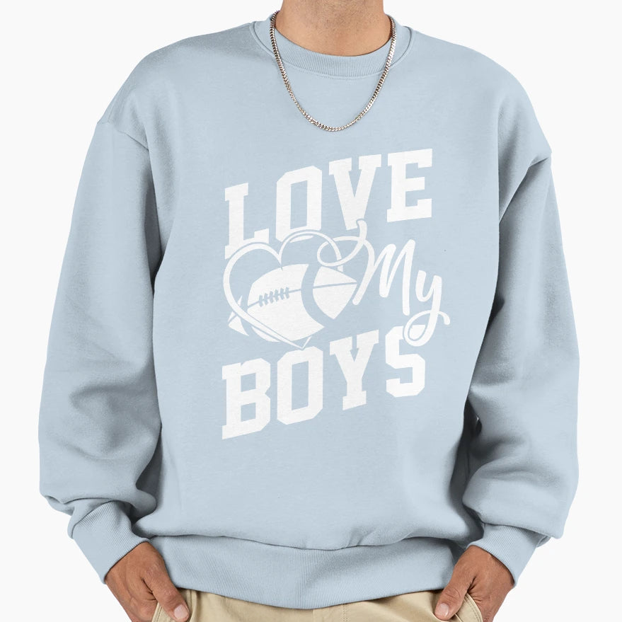 I Love My Football Coach Sweatshirt - Custom Art Print Unisex - T-Shirt, Sweatshirt, Hoodie