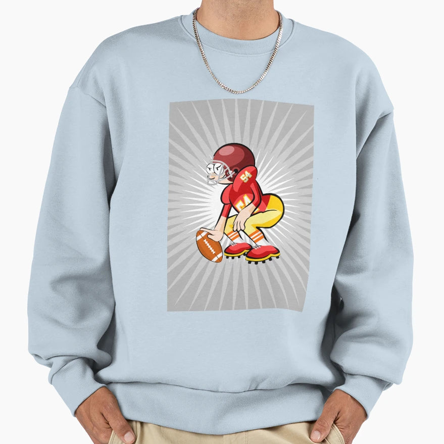 American Football Marshal Action Sweatshirt - Minimalist Print for Adults - T-Shirt, Sweatshirt, Hoodie