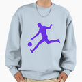 Football Blue Shooter Player Sweatshirt - Aesthetic Graphic for Adults - T-Shirt, Sweatshirt, Hoodie