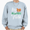 My Heart Is Field Football Sport Sweatshirt - Fun Novelty Design Men Women - T-Shirt, Sweatshirt, Hoodie