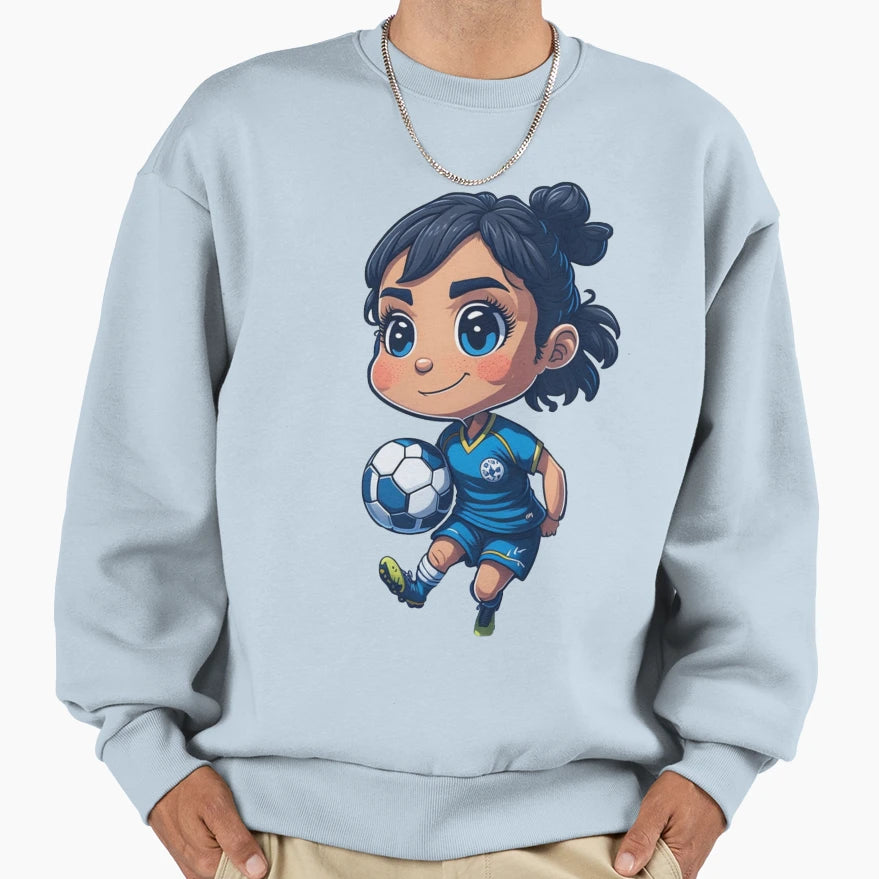 Soccer Blue 2 Sweatshirt - Graphic Print for Adults - T-Shirt, Sweatshirt, Hoodie