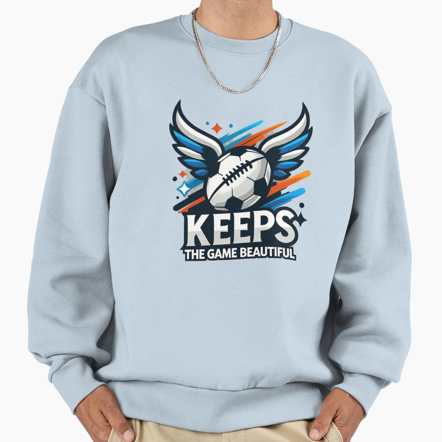 Keeps Game Beautiful Sweatshirt - Aesthetic Graphic for Adults - T-Shirt, Sweatshirt, Hoodie