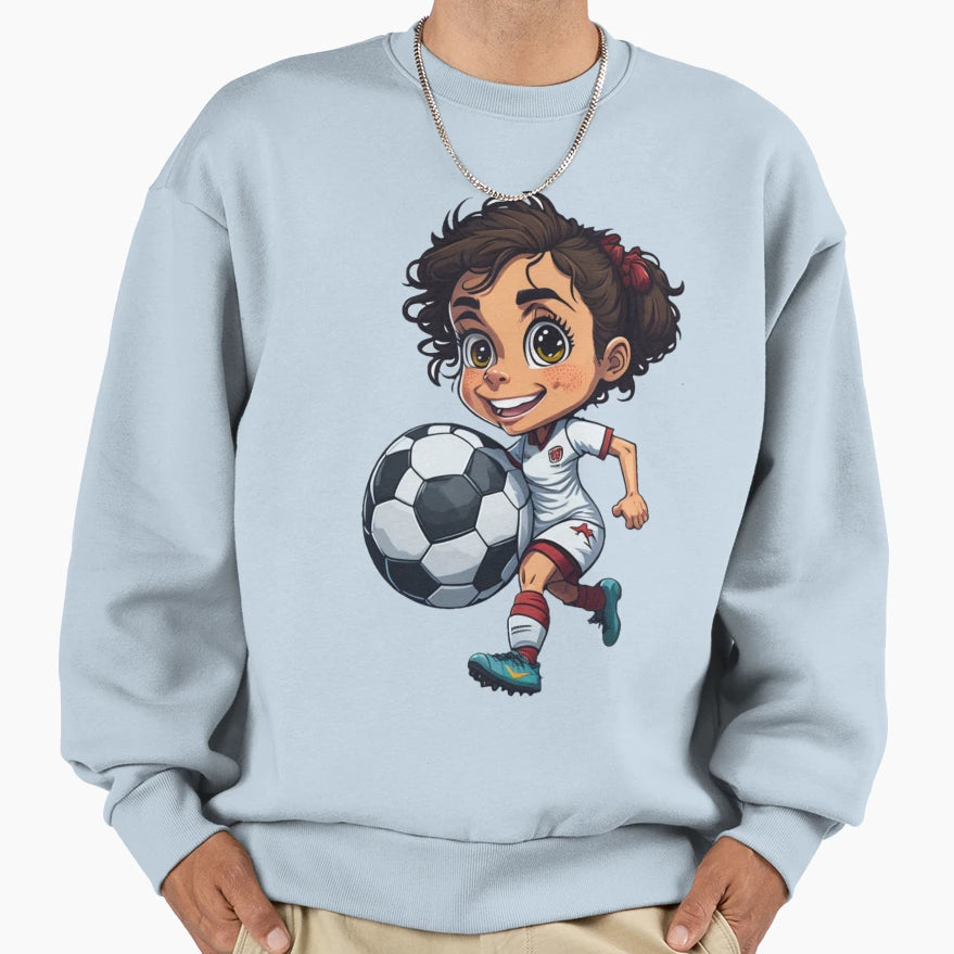 Soccer White 5 Sweatshirt - Aesthetic Graphic Men Women - T-Shirt, Sweatshirt, Hoodie