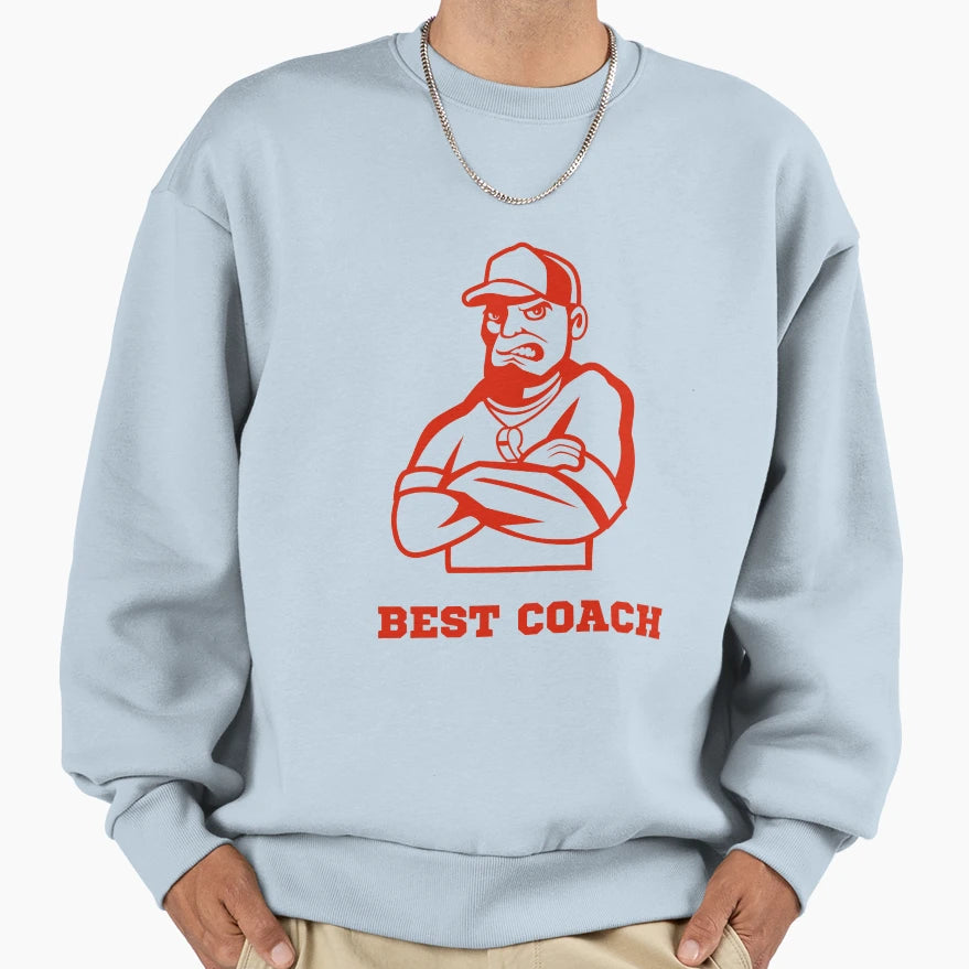 Best Coach Game Plan Genius Sweatshirt - Aesthetic Graphic for Adults - T-Shirt, Sweatshirt, Hoodie