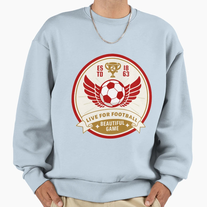 Copy Football Fuels My Soul Love Sweatshirt - Aesthetic Graphic Unisex - T-Shirt, Sweatshirt, Hoodie