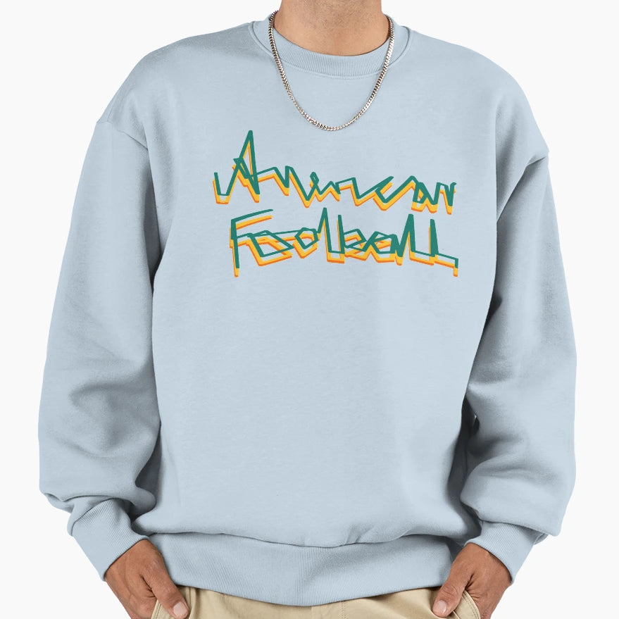 American Football Sweatshirt - Trendy Graphic Unisex - T-Shirt, Sweatshirt, Hoodie