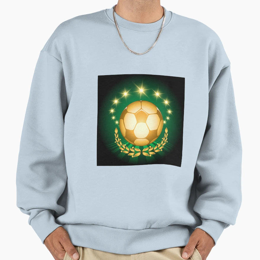 Golden Soccer Ball Sweatshirt - Custom Art Print Unisex - T-Shirt, Sweatshirt, Hoodie