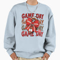 Game Day Football Bow Cheerleader Sweatshirt - Trendy Graphic Men Women - T-Shirt, Sweatshirt, Hoodie