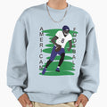 American Football Player Action Sweatshirt - Graphic Print for Adults - T-Shirt, Sweatshirt, Hoodie
