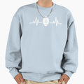 Football Heartbeat Line Sweatshirt - Streetwear Style for Adults - T-Shirt, Sweatshirt, Hoodie