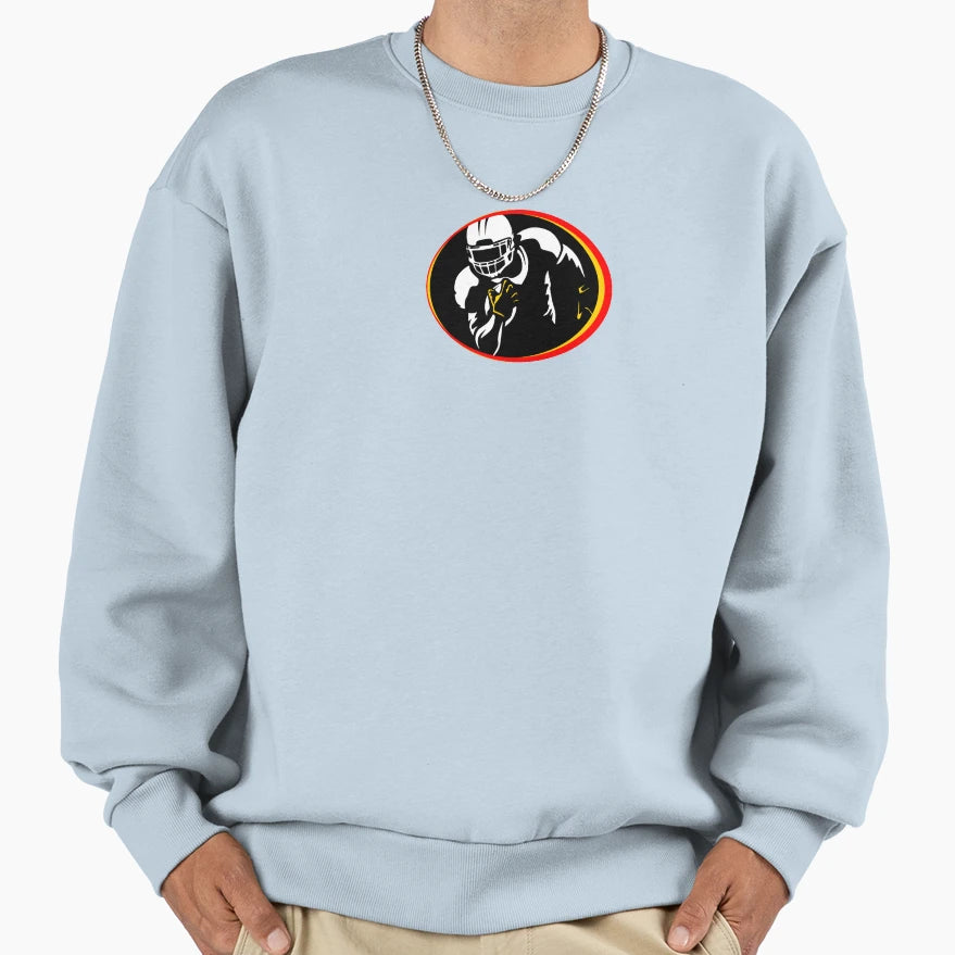 Running Football Player Sweatshirt - Trendy Graphic Men Women - T-Shirt, Sweatshirt, Hoodie