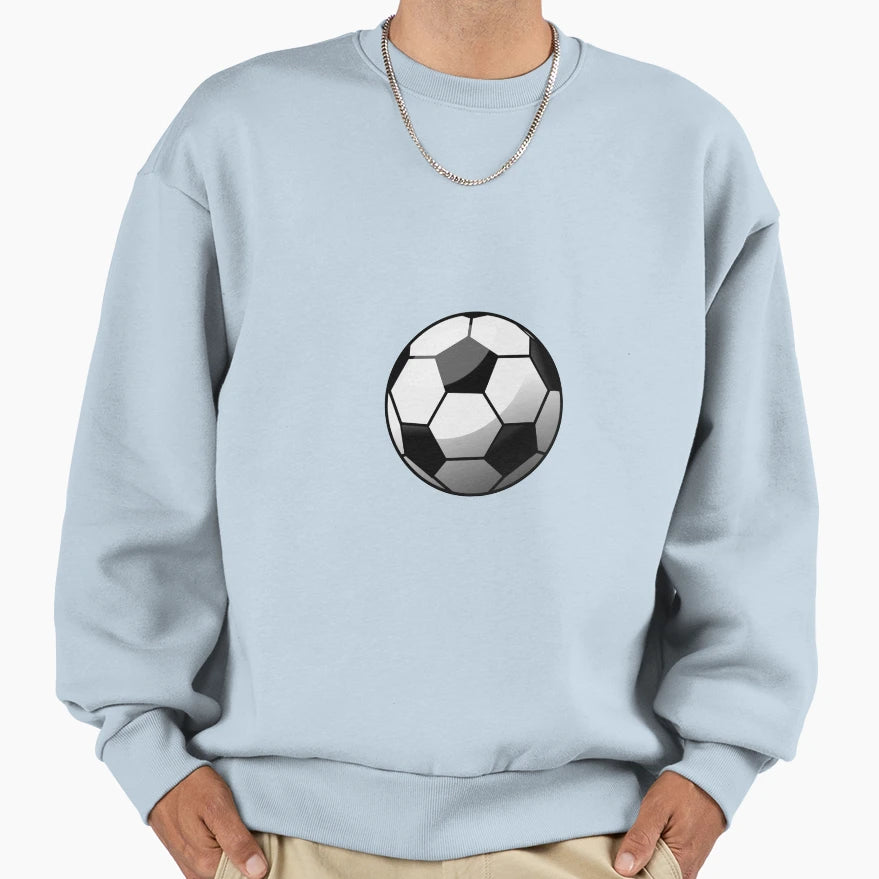 Soccer Ball Sweatshirt - Aesthetic Graphic Men Women - T-Shirt, Sweatshirt, Hoodie