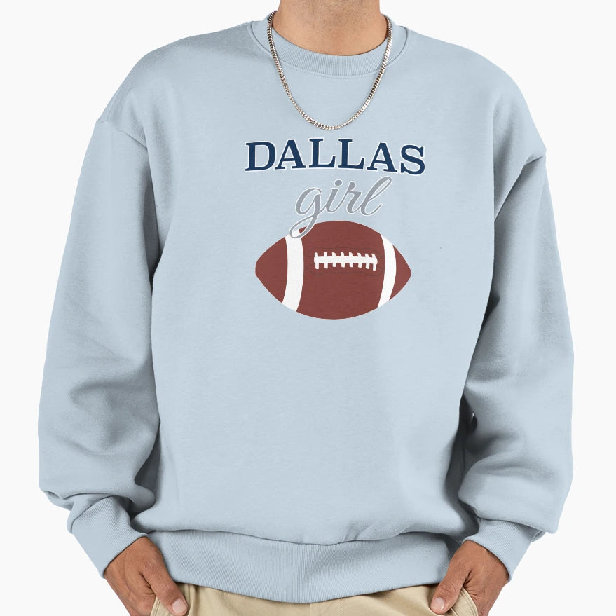 Dallas Football Texas Womens Football Sweatshirt - Custom Art Print Unisex - T-Shirt, Sweatshirt, Hoodie