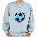 Football Turquoise Splash Ball Sweatshirt - Minimalist Print Men Women - T-Shirt, Sweatshirt, Hoodie