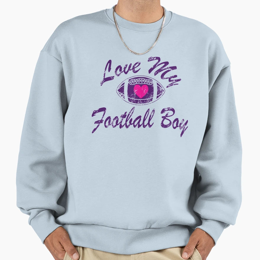Love My Football Sweatshirt - Casual Everyday Wear Unisex - T-Shirt, Sweatshirt, Hoodie