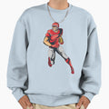 Football Player Sweatshirt - Aesthetic Graphic for Adults - T-Shirt, Sweatshirt, Hoodie