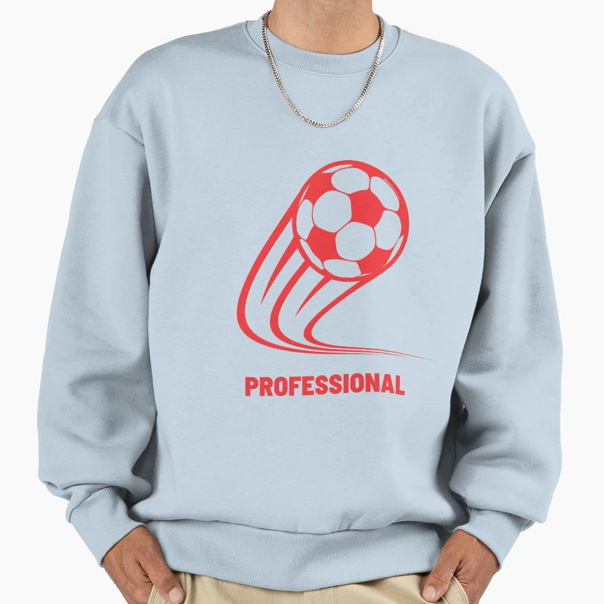 Football Ball Curve Proffesional Sweatshirt - Graphic Print for Adults - T-Shirt, Sweatshirt, Hoodie