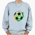 Football Green Splash Ball Sweatshirt - Casual Everyday Wear Men Women - T-Shirt, Sweatshirt, Hoodie