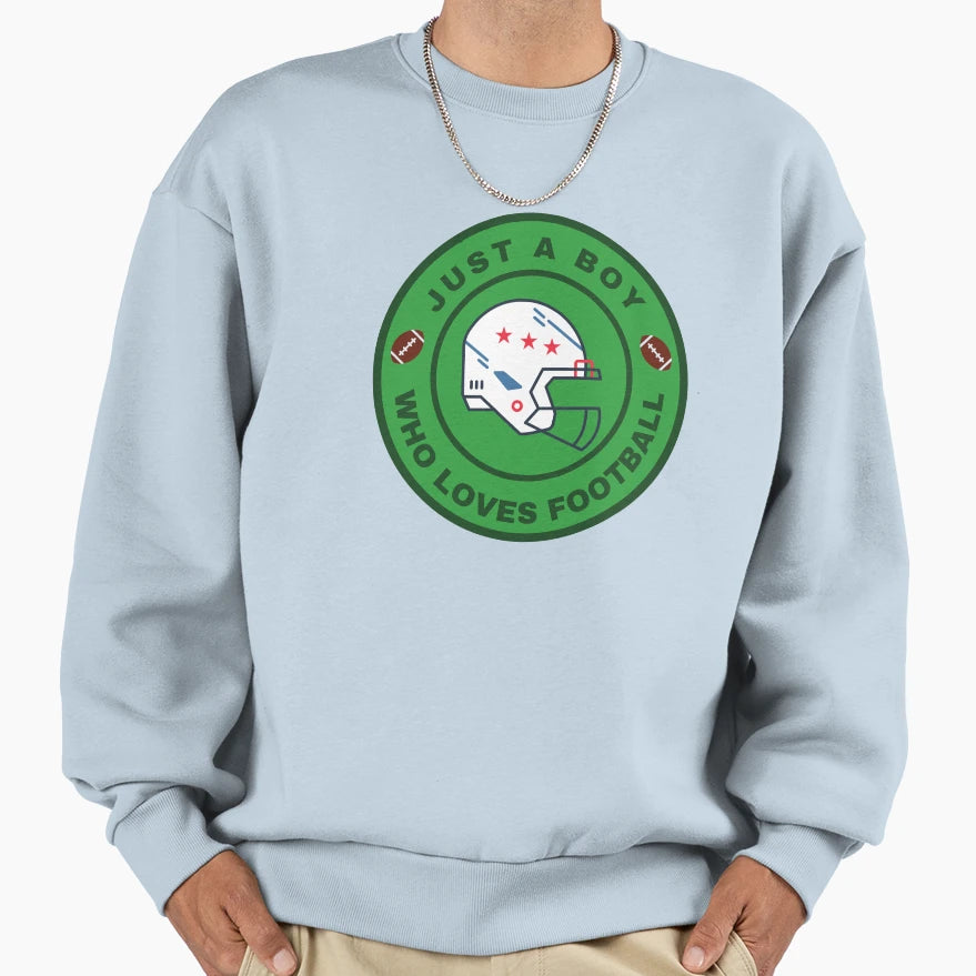 Just Who Loves Football Sweatshirt - Unique Graphic for Adults - T-Shirt, Sweatshirt, Hoodie