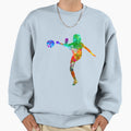 Soccer Player 17 Watercolor Sweatshirt - Custom Art Print for Adults - T-Shirt, Sweatshirt, Hoodie