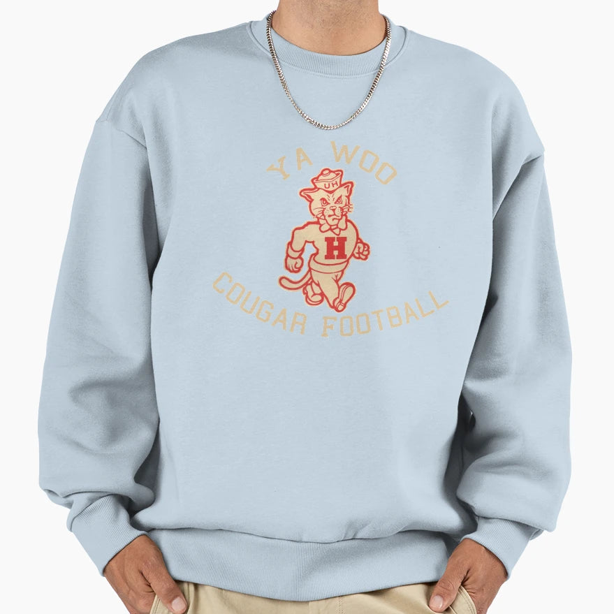Ya Woo Cougar Football Sweatshirt - Fun Novelty Design Unisex - T-Shirt, Sweatshirt, Hoodie
