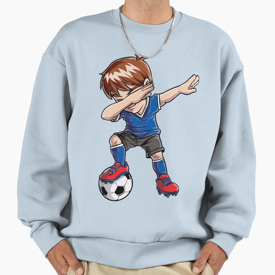 Dabbing Soccer Dab Dance Funny Football T-Shirt - Minimalist Print Unisex - T-Shirt, Sweatshirt, Hoodie
