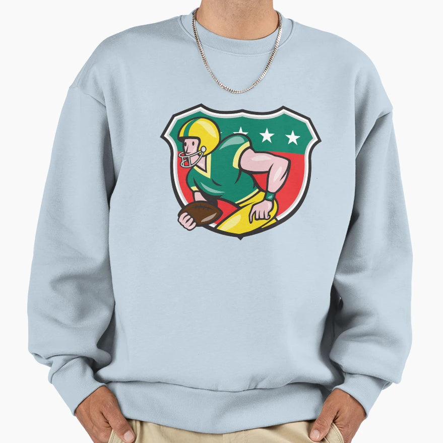 American Football Wide Sweatshirt - Casual Everyday Wear for Adults - T-Shirt, Sweatshirt, Hoodie