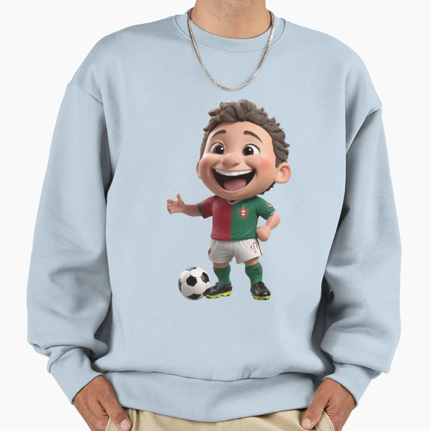 Little Footballer Very Nice Positive T-Shirt - Novelty Apparel Men Women - T-Shirt, Sweatshirt, Hoodie