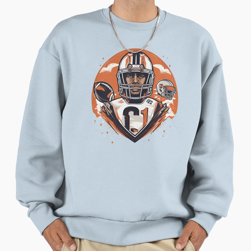 Football Player Action 1 Sweatshirt - Streetwear Style Men Women - T-Shirt, Sweatshirt, Hoodie