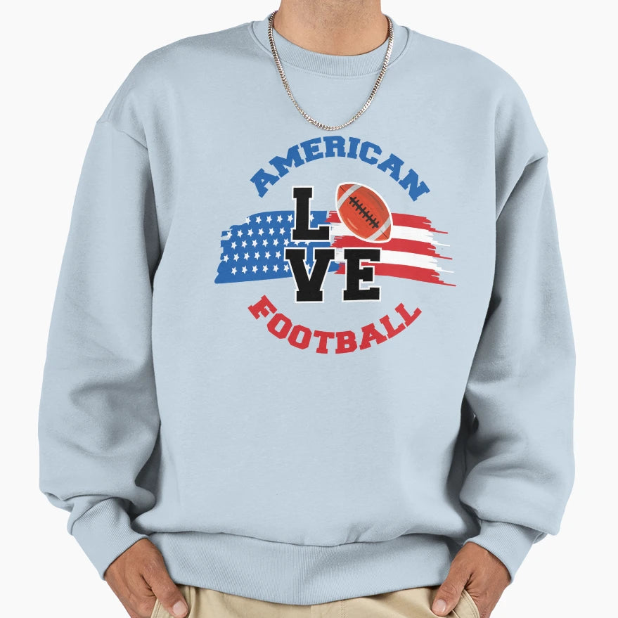 American Football Sweatshirt - Custom Art Print Men Women - T-Shirt, Sweatshirt, Hoodie