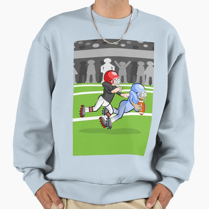 Soccer Player Escapes To Blockade Sweatshirt - Trendy Graphic Men Women - T-Shirt, Sweatshirt, Hoodie