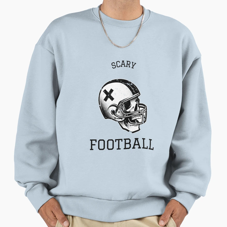 Scary Football Sweatshirt - Fun Novelty Design Men Women - T-Shirt, Sweatshirt, Hoodie
