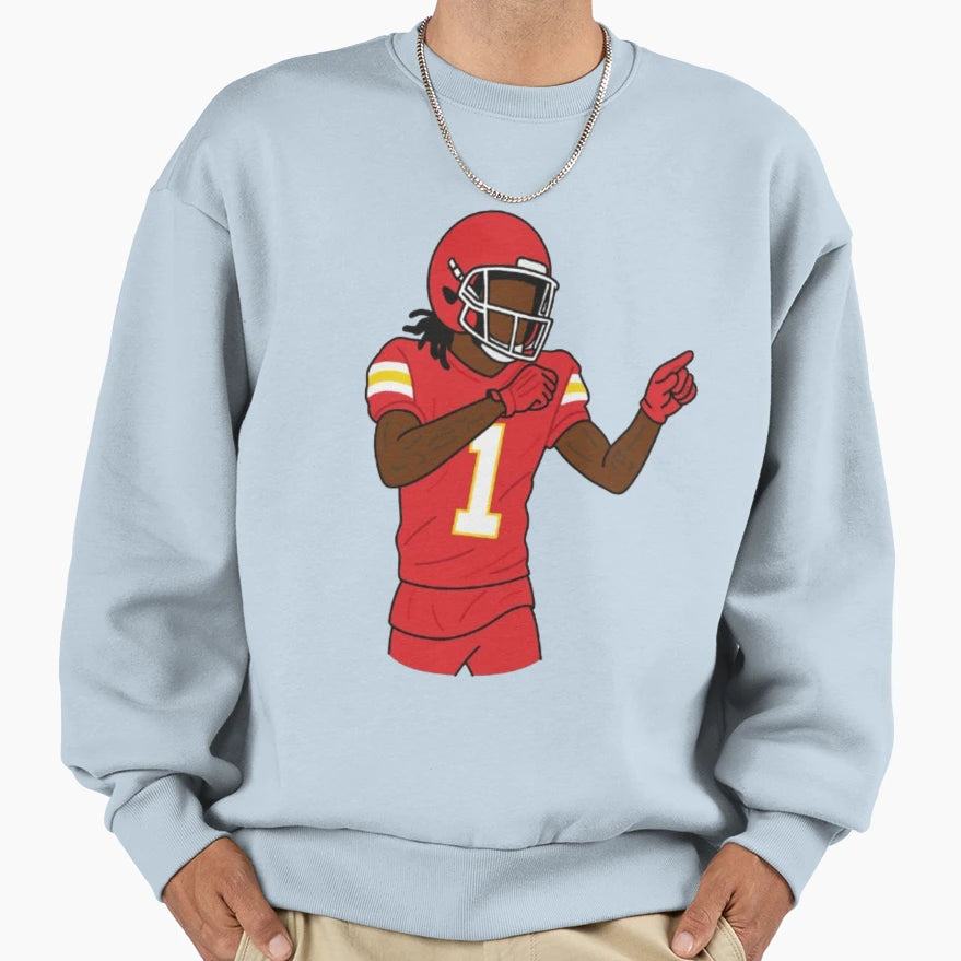 Xavier Worthy Sweatshirt - Trendy Graphic Men Women - T-Shirt, Sweatshirt, Hoodie