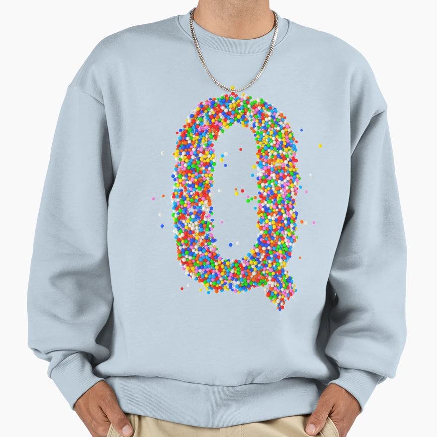 Sprinkly Q Sweatshirt - Graphic Print Men Women - T-Shirt, Sweatshirt, Hoodie
