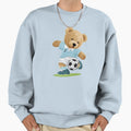 Teddy Bear Playing Soccer Sweatshirt - Novelty Apparel for Adults - T-Shirt, Sweatshirt, Hoodie