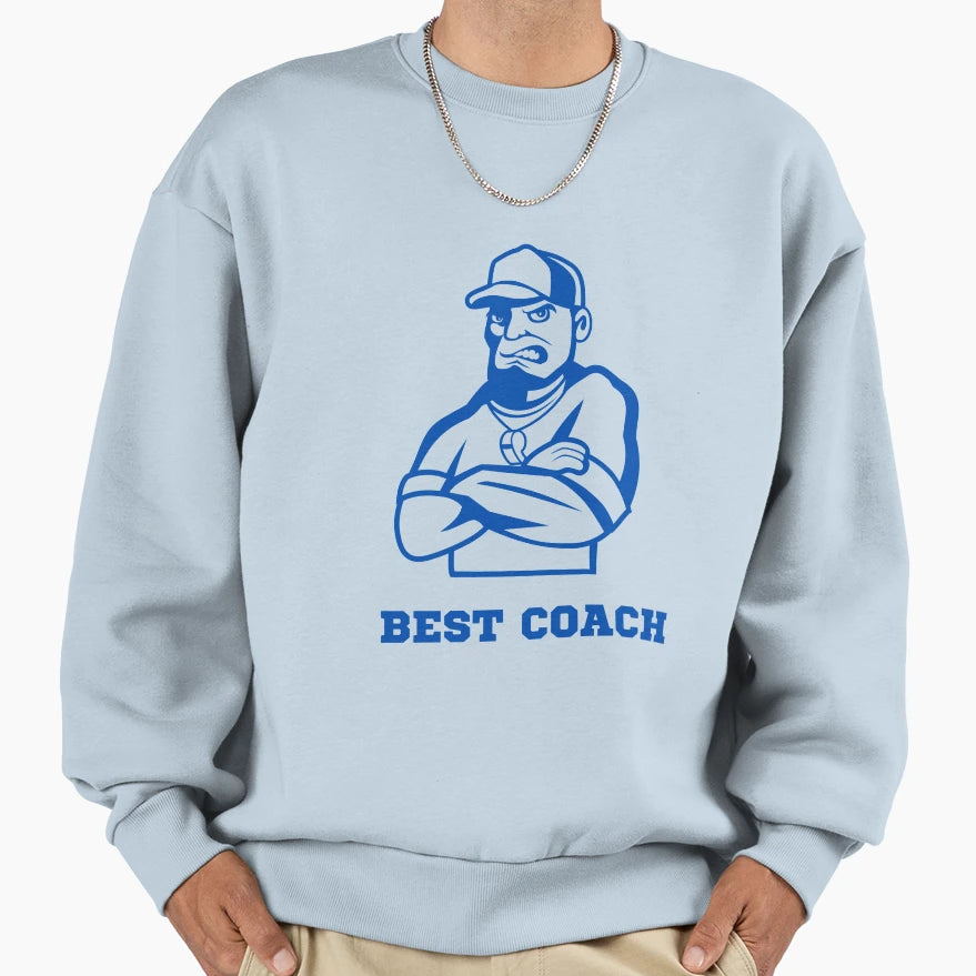 Best Coach Game Plan Genius Sweatshirt - Graphic Print for Adults - T-Shirt, Sweatshirt, Hoodie