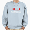 Low Battery Need Football Activities T-Shirt - Minimalist Print Unisex - T-Shirt, Sweatshirt, Hoodie