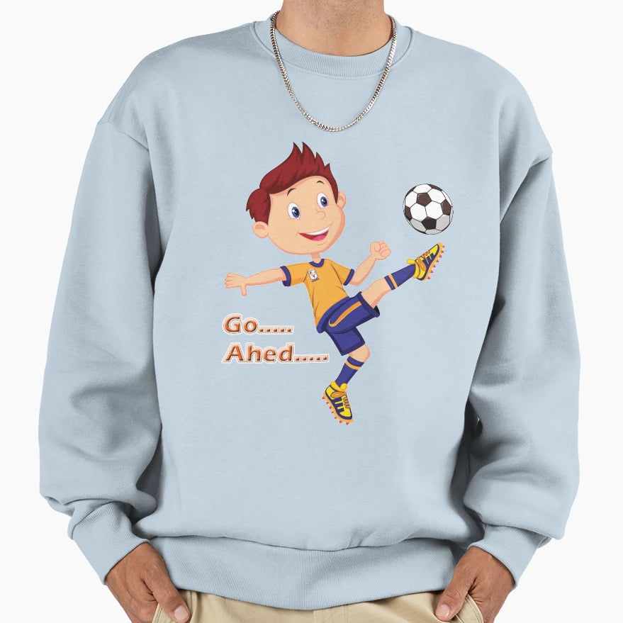 Foot Ball Sweatshirt - Minimalist Print Unisex - T-Shirt, Sweatshirt, Hoodie