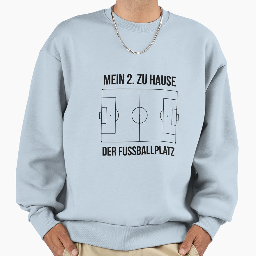 My 2Nd Home Football Field Sweatshirt - Graphic Print Men Women - T-Shirt, Sweatshirt, Hoodie