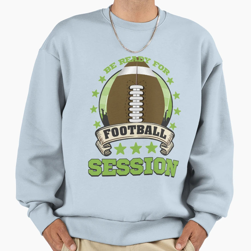 American Football Player Footballer Sweatshirt - Trendy Graphic for Adults - T-Shirt, Sweatshirt, Hoodie