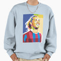 Ronaldinho Pop Art Portrait Sweatshirt - Aesthetic Graphic for Adults - T-Shirt, Sweatshirt, Hoodie
