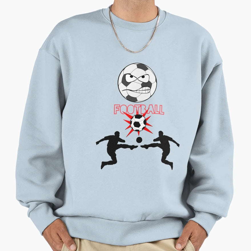 Football Sweatshirt - Minimalist Print Men Women - T-Shirt, Sweatshirt, Hoodie