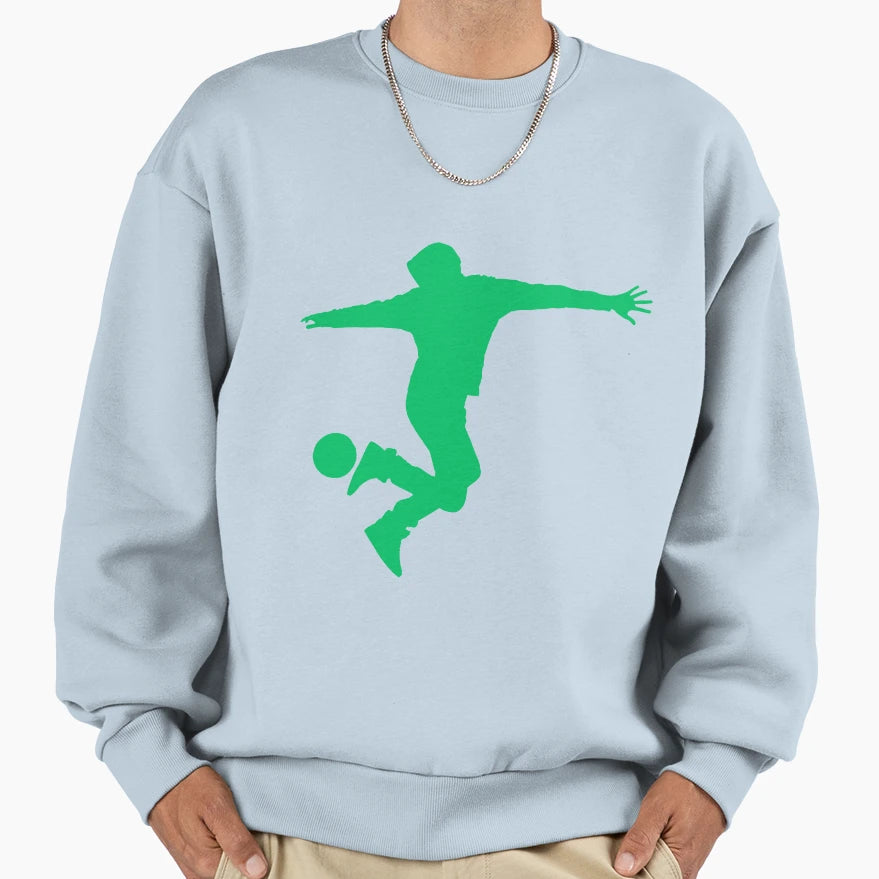 Football Green Dribbler 3 Player Sweatshirt - Streetwear Style Men Women - T-Shirt, Sweatshirt, Hoodie