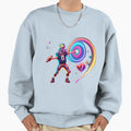 Qb Magic Neon Lights Quirky Tools Sweatshirt - Casual Everyday Wear Unisex - T-Shirt, Sweatshirt, Hoodie
