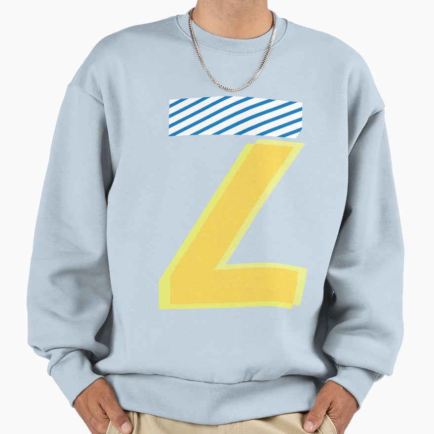 Yellow And Blue Zeta Z Sweatshirt - Custom Art Print for Adults - T-Shirt, Sweatshirt, Hoodie