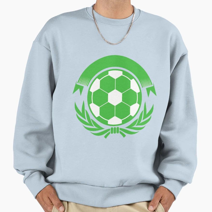Football Green Winner Ball Sweatshirt - Casual Everyday Wear Unisex - T-Shirt, Sweatshirt, Hoodie
