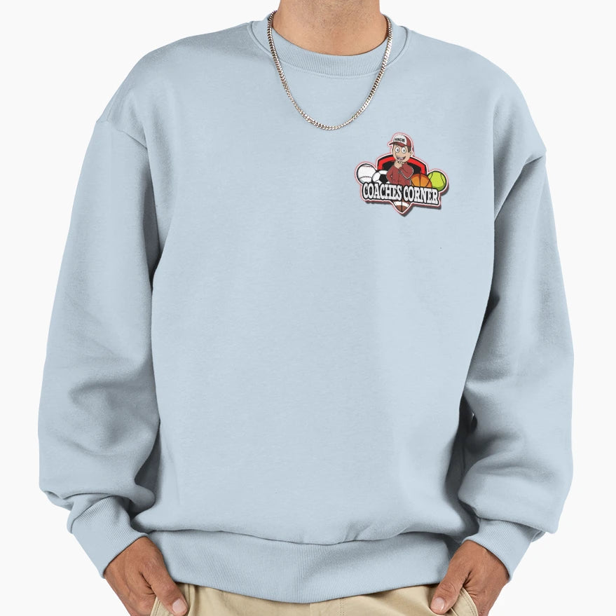 Coaches Corner Podcast Sweatshirt - Fun Novelty Design for Adults - T-Shirt, Sweatshirt, Hoodie